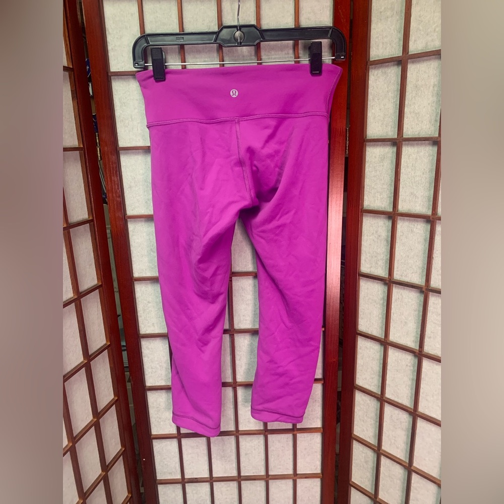 Lululemon Wunder Under Legging Plum / Black Double Side Size 6 (0667)